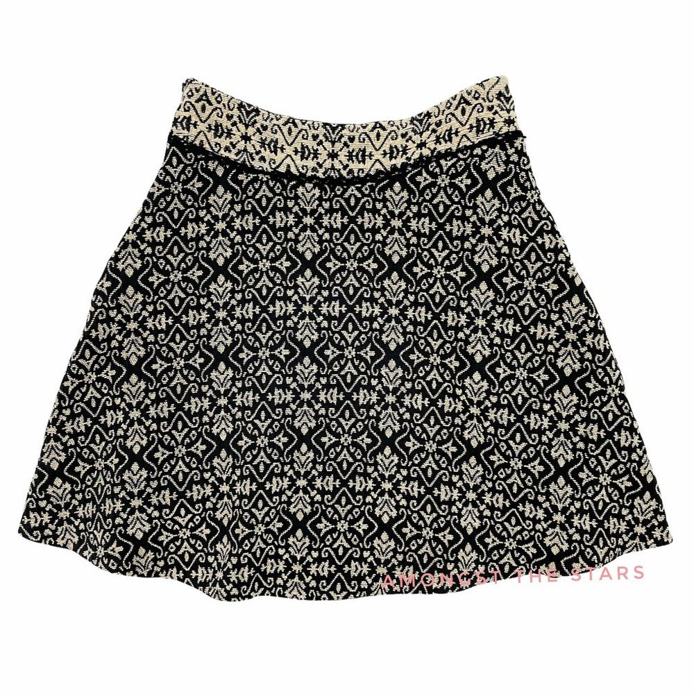 Free People Carpet Bag Black Jacquard Mini Skirt - Picture 12 of 12